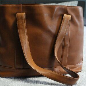 LL Bean Vintage Leather Boat and Tote